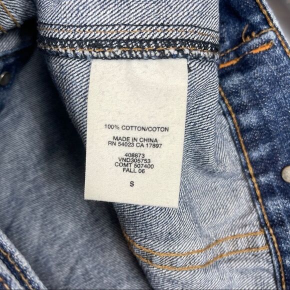 Gap 1969 Limited Edition Distressed Denim Jacket Women's Size Small - Picture 4 of 10